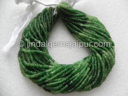 Tsavorite Shaded Faceted Roundelle Beads